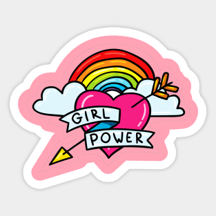 Girl Power Positive Inspiration Girly Quote Sticker